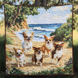 Chihuahua Surf Quilted Blanket NCU0NT5311