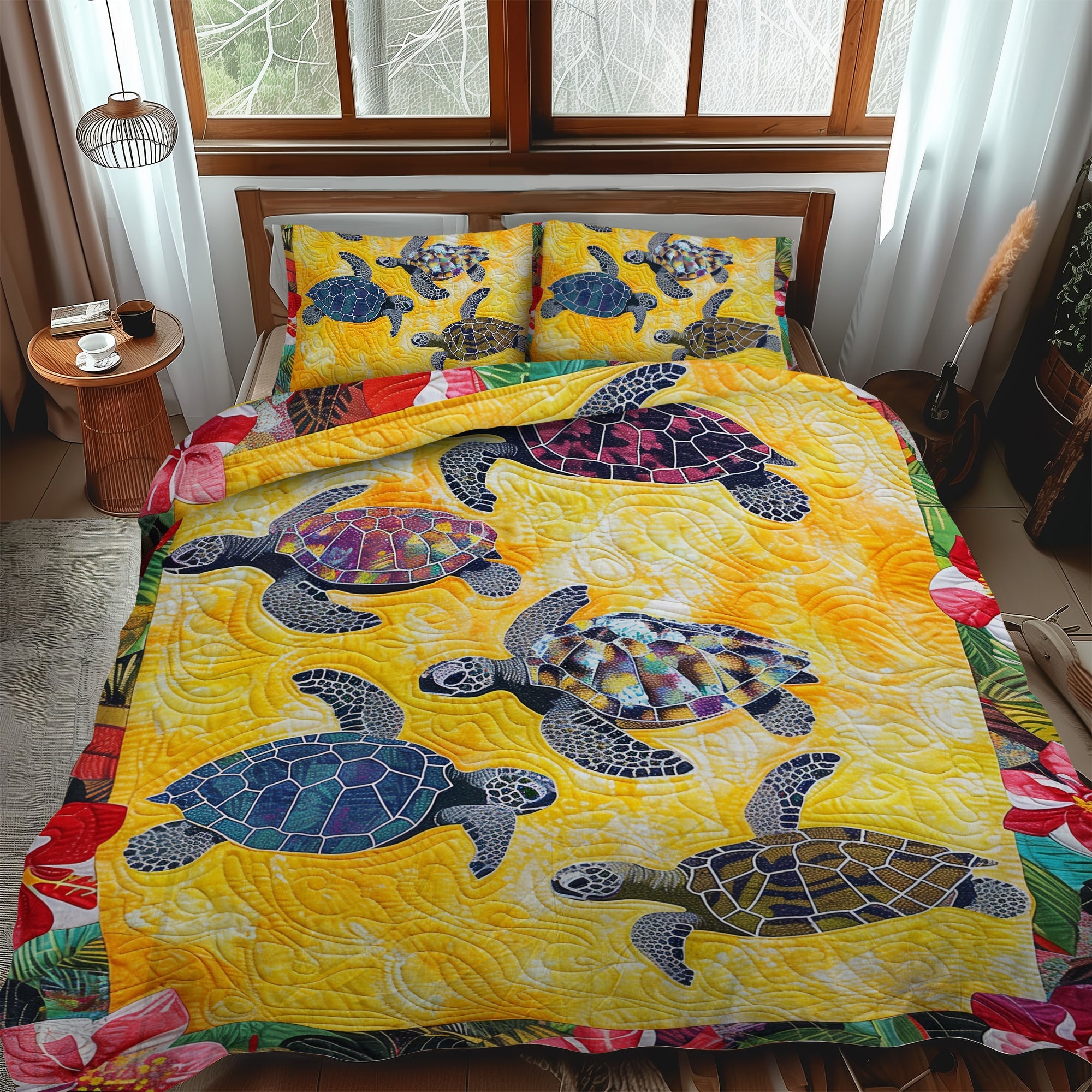 Chill Island 3-Piece Quilted Bedding Set  NCU0TL477