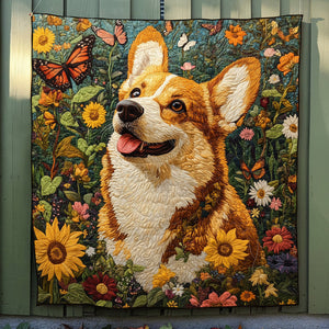 Corgi Adventures Quilted Blanket NCU0PT911