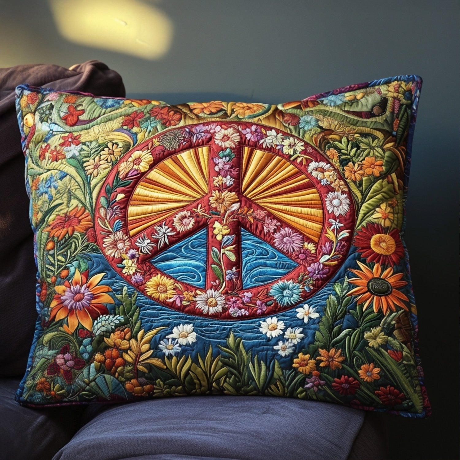 Cosmic Peace Quilted Bedding Pillow Case NCU0PT4220
