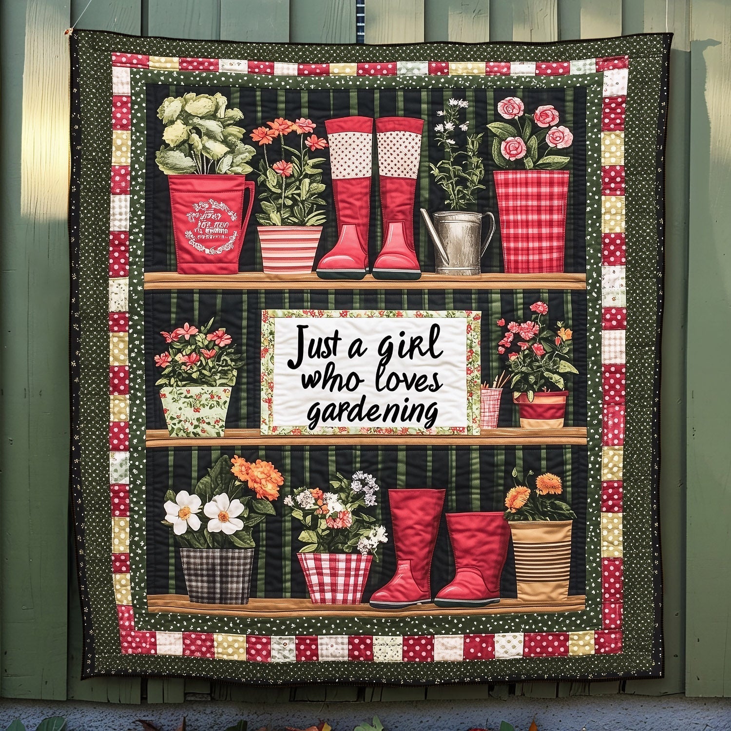 Cottage Garden Quilted Blanket NCU0TH1441