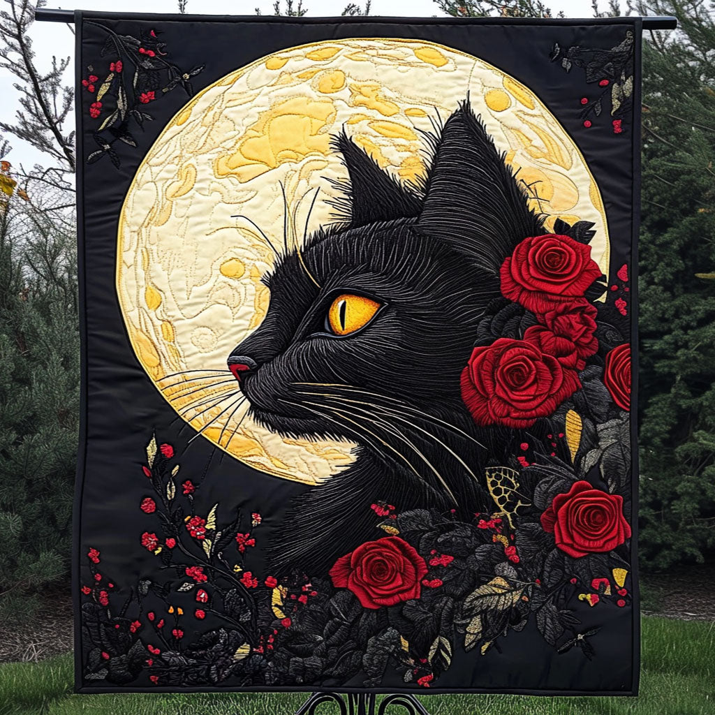 Crimson Rose Quilted Blanket NCU0NT3780