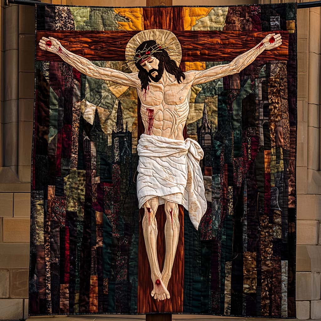 Crown Of Thorns Quilted Blanket 01acxd150425