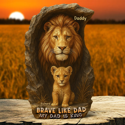 Christmas King Of The Family Plaque – Personalized Gift For Dad 05xqqn010425