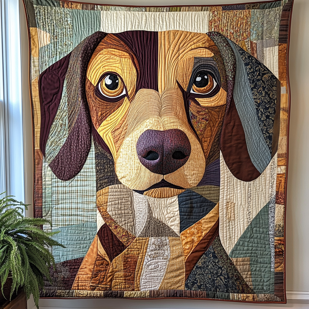 Dachshund Dynasty Quilted Blanket NCU0VL1070