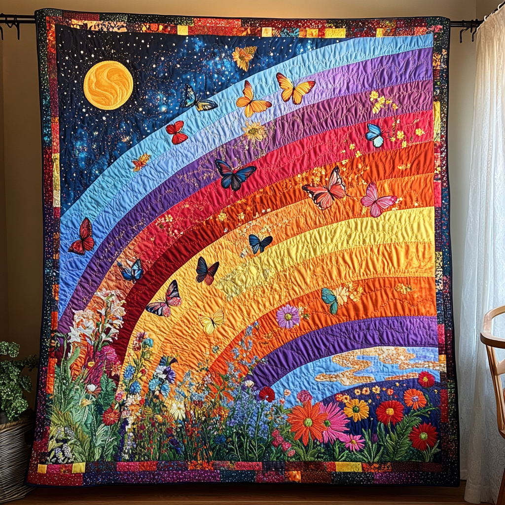 Dancing Breeze Quilted Blanket NCU0DK5363