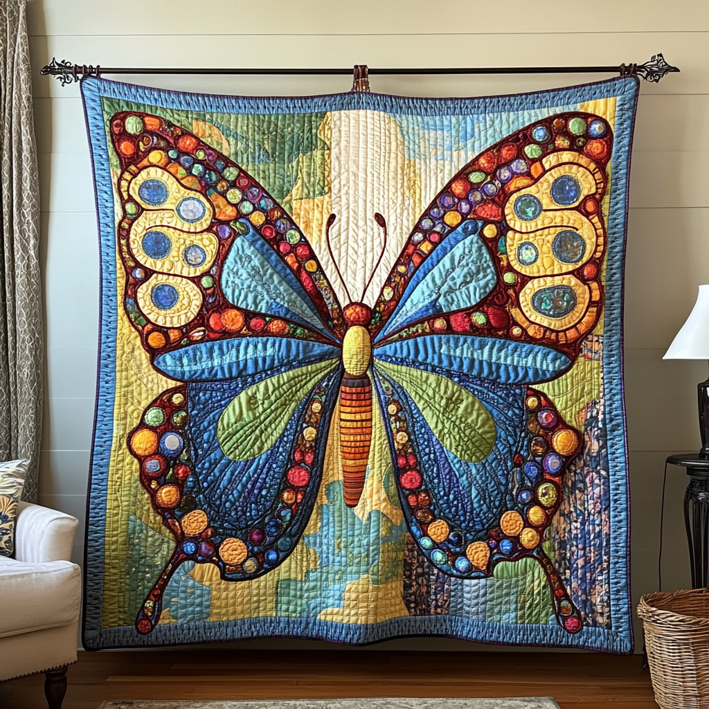 Dancing Wings Quilted Blanket NCU0DK5811