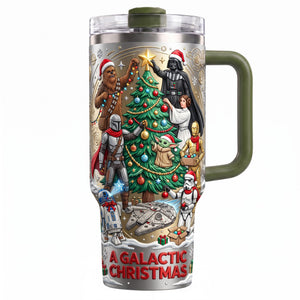 Warriors Precious Christmas Colorful 40oz Tumbler With Handle - Personalized Christmas Gifts 03tylu171026