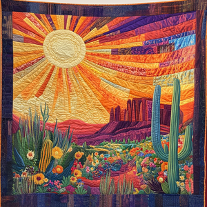 Desert Bloom Quilted Blanket NCU0DV4157
