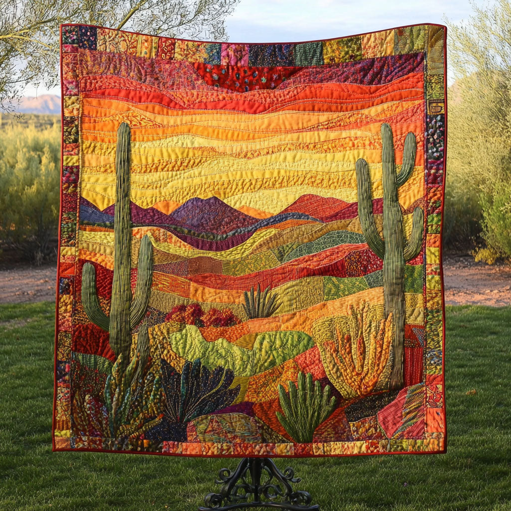 Desert Sunset Quilted Blanket NCU0NT4178