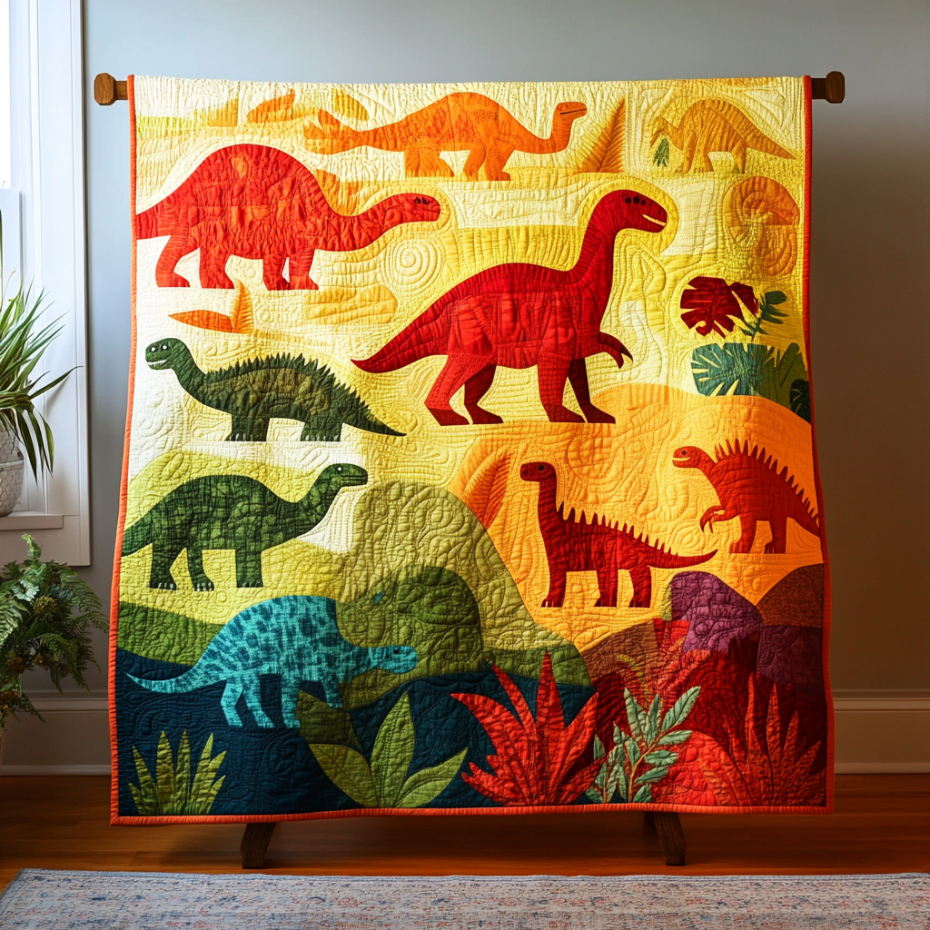 Dino Cuddle Quilted Blanket NCU0VH3661