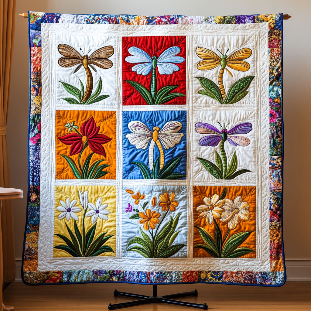 Dragonfly Radiance Quilted Blanket NCU0PT3506