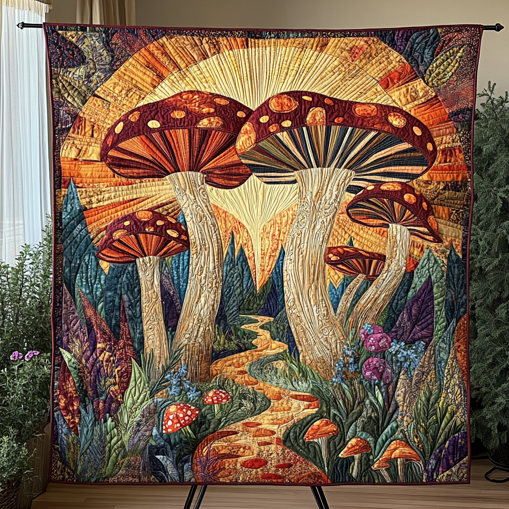 Dreamy Woods Quilted Blanket NCU0VH3581