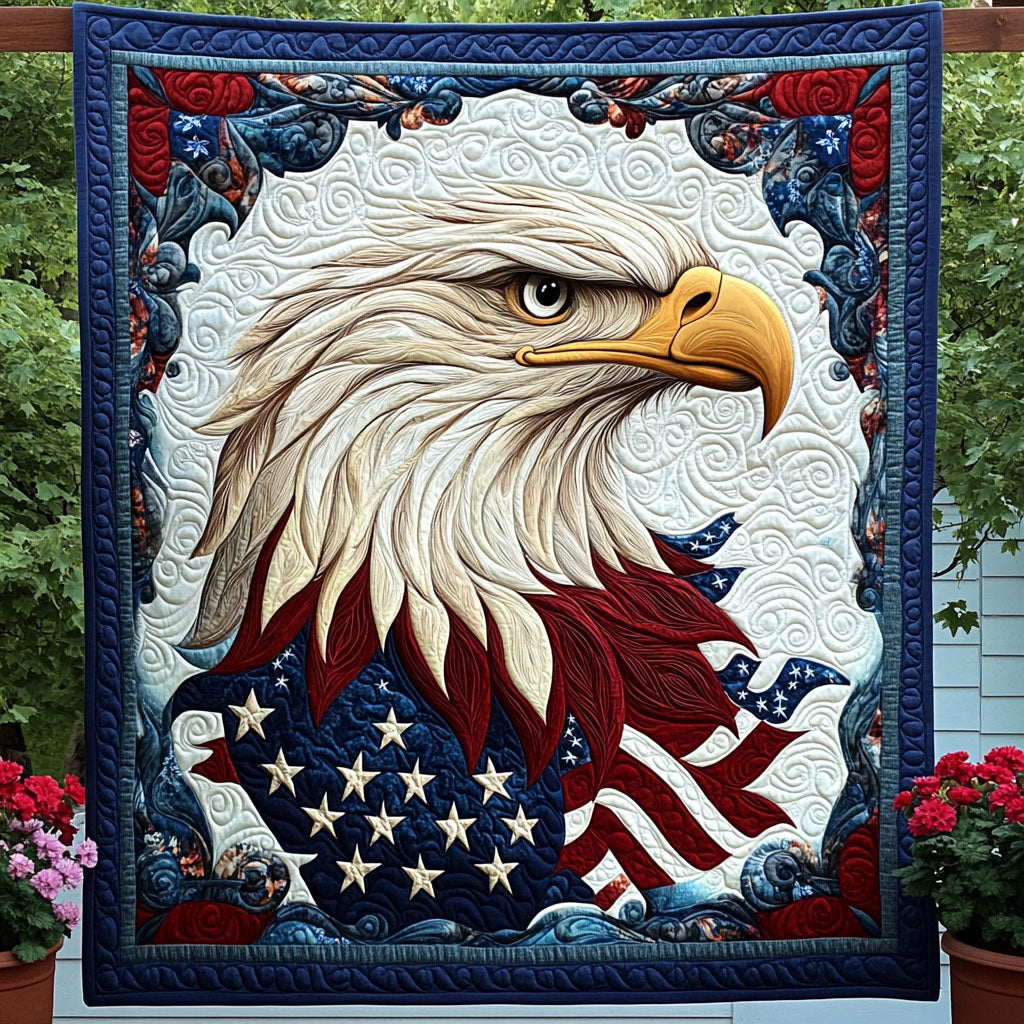 Eagle of Freedom Quilted Blanket NCU0PT3315