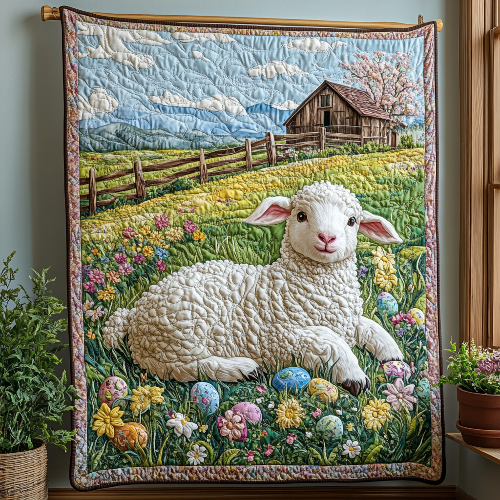 Easter Sunrise Quilted Blanket NCU0DV4096