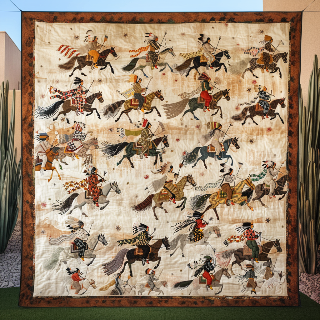 Echoes of the Plains Quilted Blanket NCU0DV4339