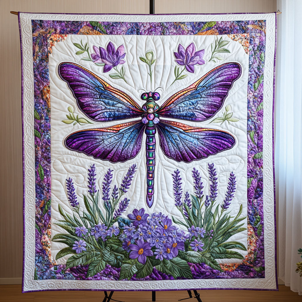 Enchanted Dragonfly Quilted Blanket NCU0PT3508