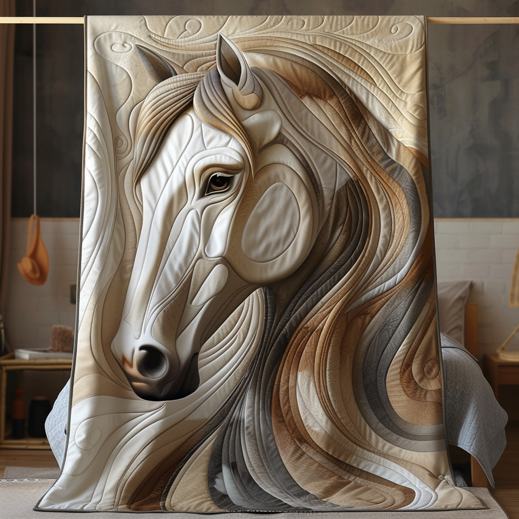 Horse Quilted Blanket 01acxa010425