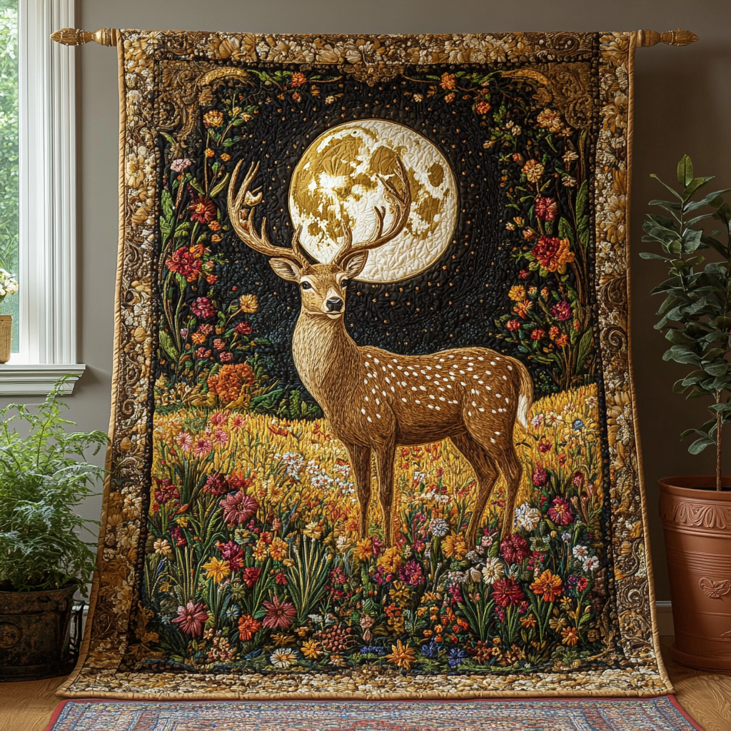 Enchanted Woods Quilted Blanket NCU0DV3159