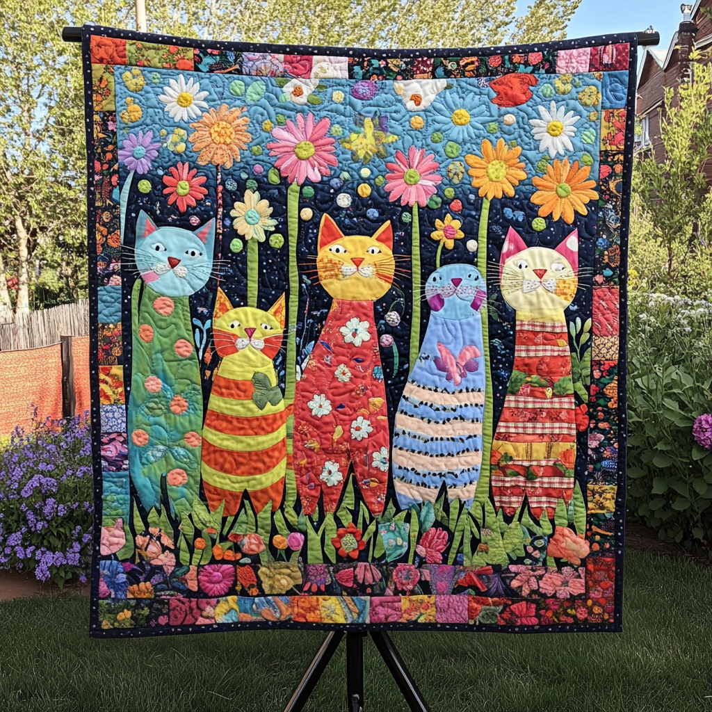 Feline Fantasy Quilted Blanket NCU0VH2447