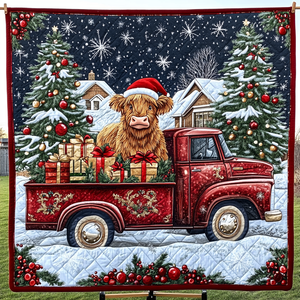 Festive Highland Joy Quilted Blanket NCU0DK1492