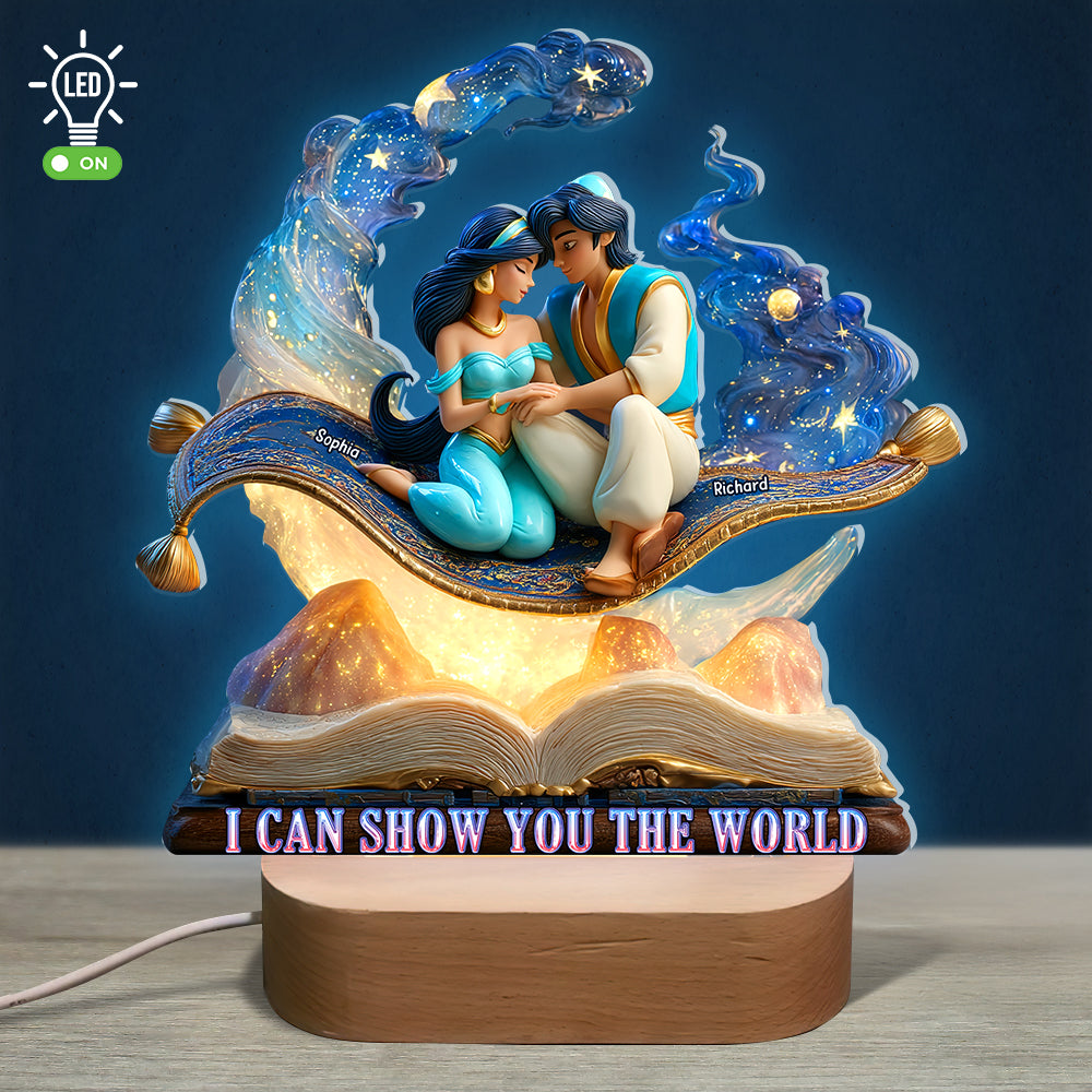 Magic Couple 3D Led light With Oval Base - Personalized Gifts For Couple 01tgqn070525