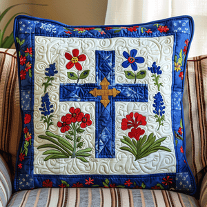 Floral Devotion Quilted Pillow Case NCU0TH1072