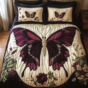 Butterfly Quilted Bedding Set NCU0VT108