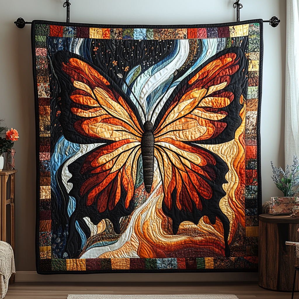 Flutter Garden Quilted Blanket NCU0DK5808