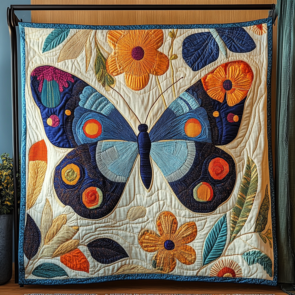 Flutter Grace Quilted Blanket NCU0DK5188