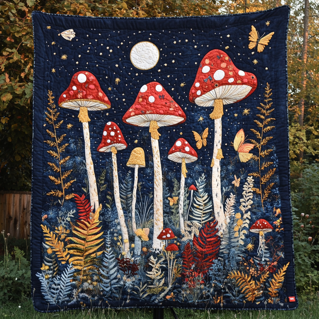 Forest Bloom Quilted Blanket NCU0DK4385