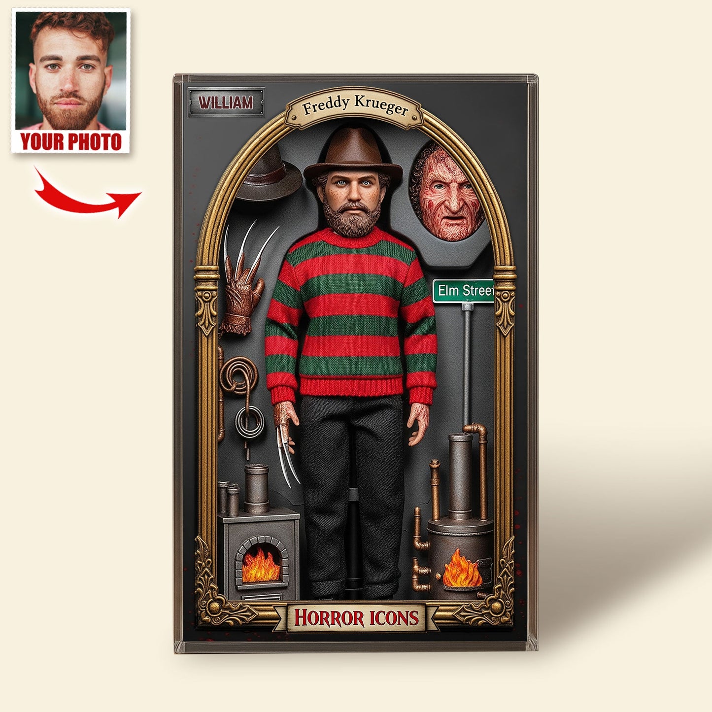 Horror Character Plaque - Custom Photo Gifts For Horror Lovers 01hyti030925
