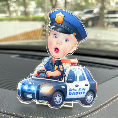 Police Shaking Head Standee - Custom Photo Gifts For Dad Cute Gifts-Homacus