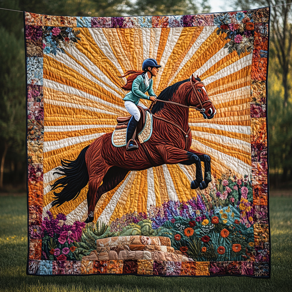 Galloping Glory Quilted Blanket NCU0DV4364