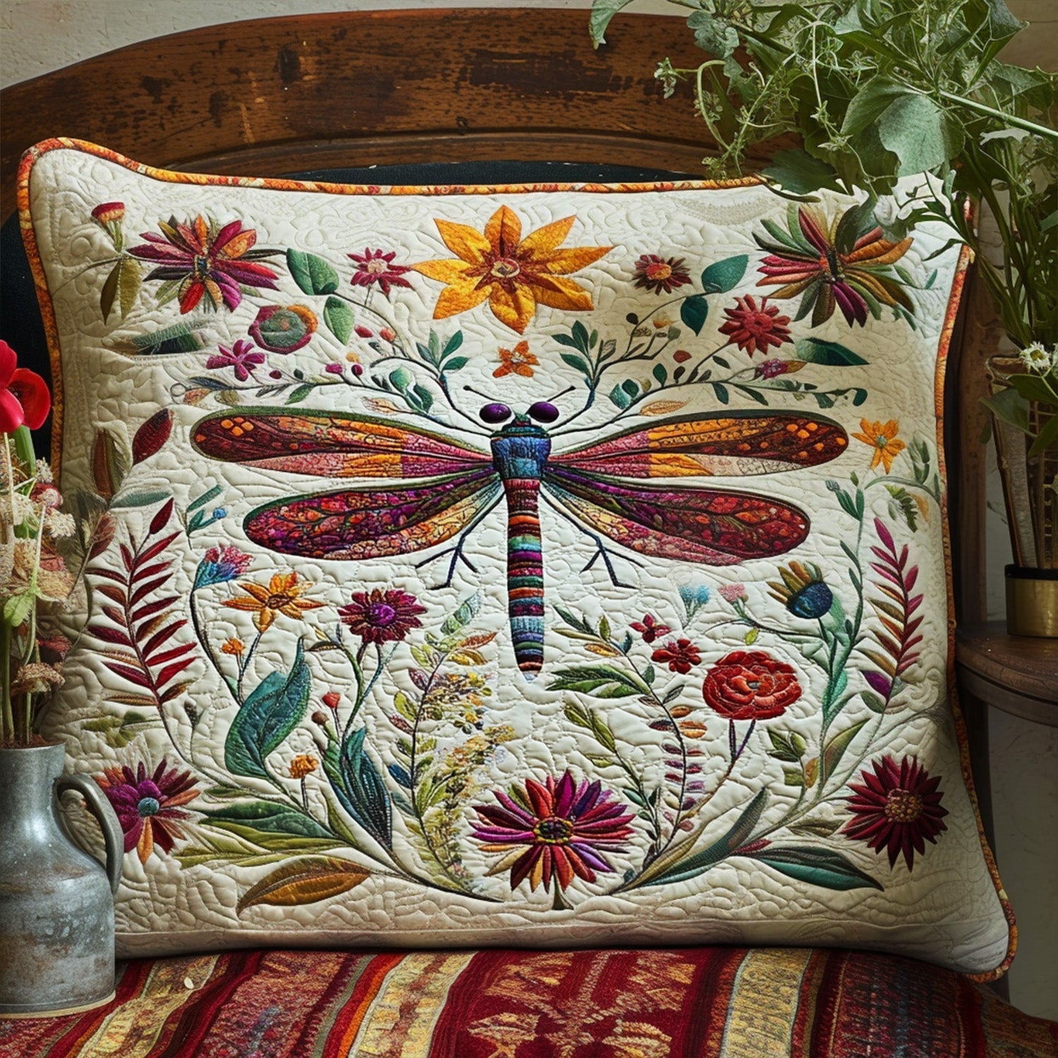 Garden Breeze Quilted Bedding Pillow Case NCU0PT4221