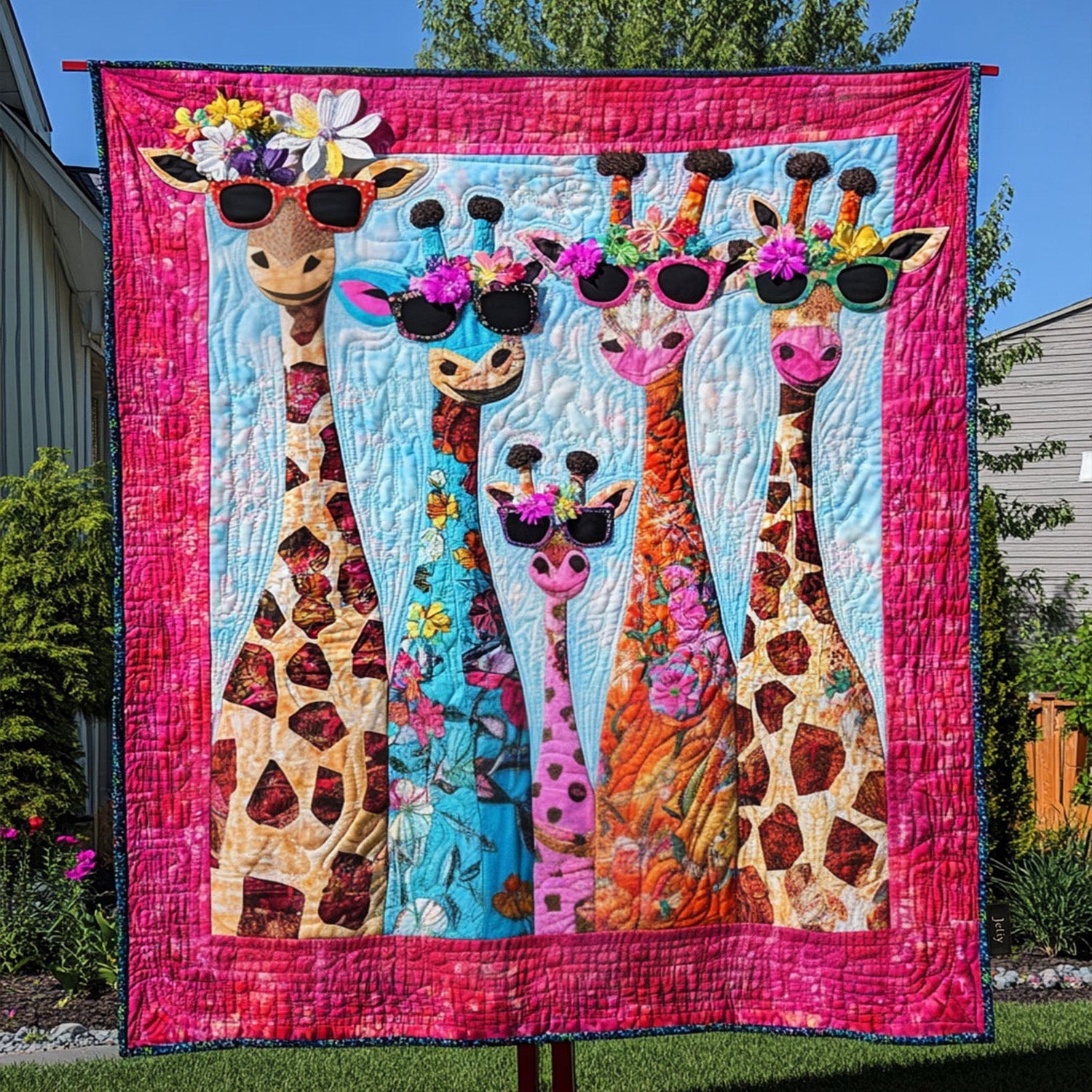 Giraffe Heights Quilted Blanket 01acxa310325