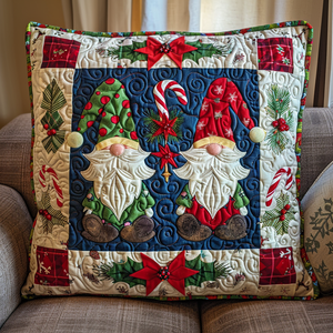 Gnome Sweet Gnome Quilted Pillow Case NCU0TL614