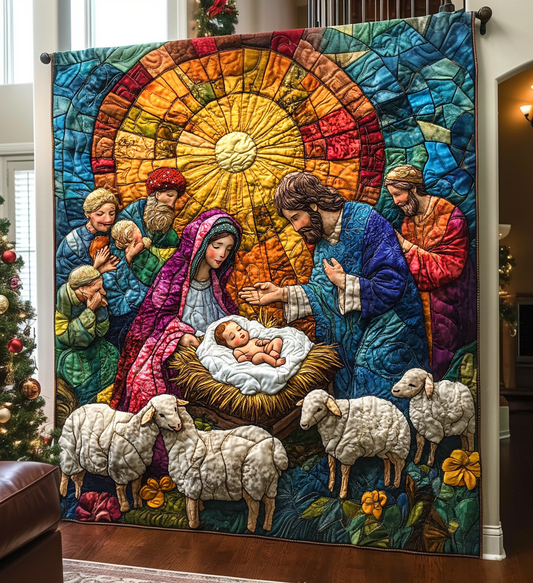 God In Human Form Quilted Blanket NCU0DV1304