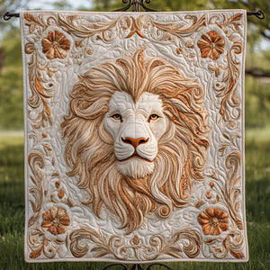 Golden Elegance Quilted Blanket NCU0NT3730