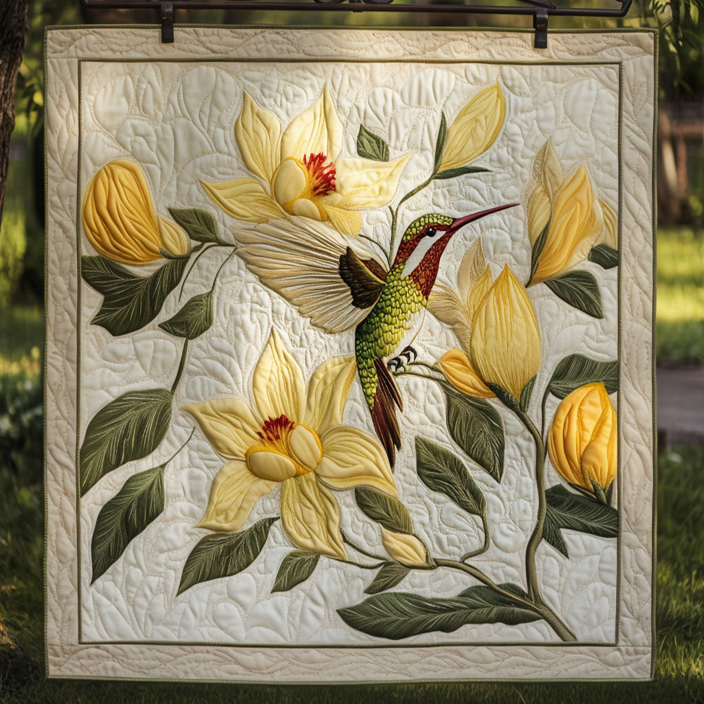 Golden Flutter Quilted Blanket NCU0NT3705