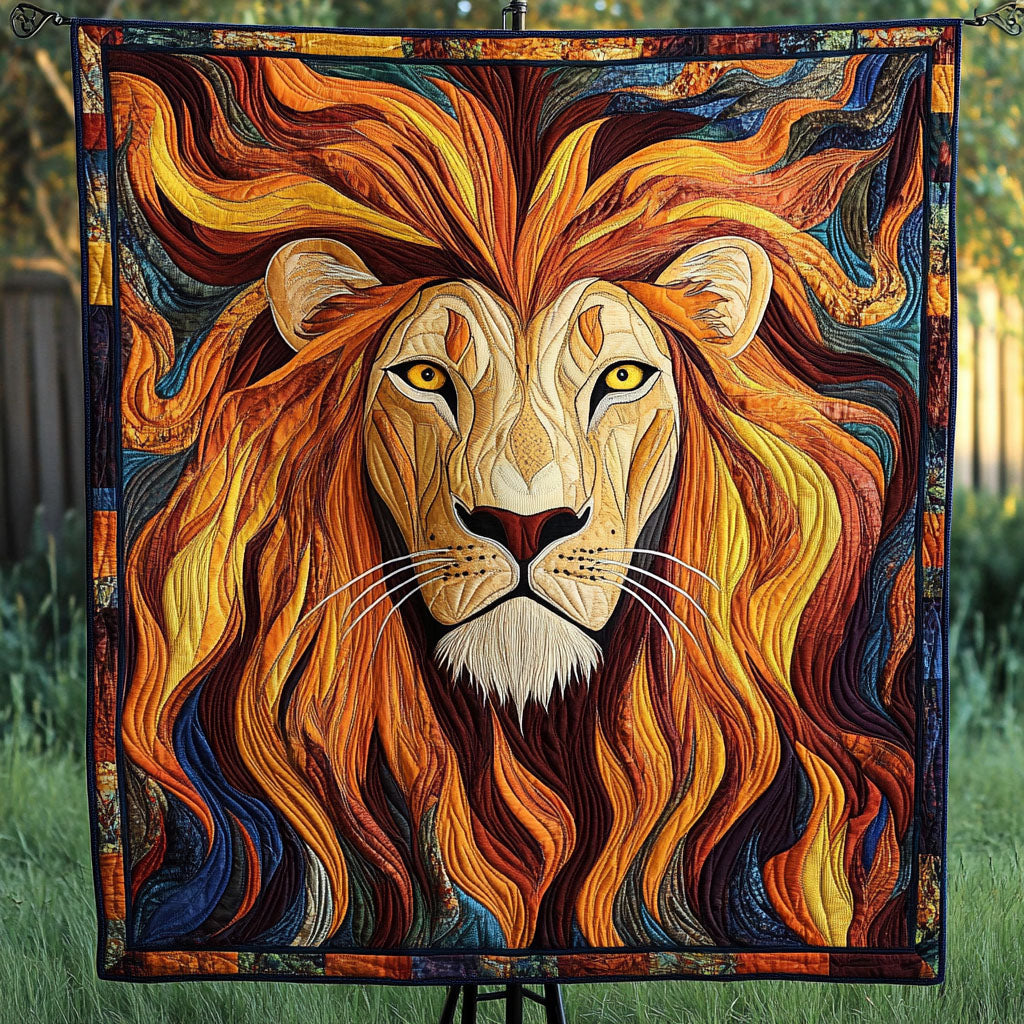 Golden Mane Quilted Blanket NCU0NT3567