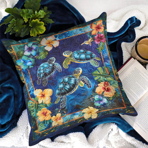 Hawaiian Bliss Turtle Quilted Pillow Case NCU0TL787