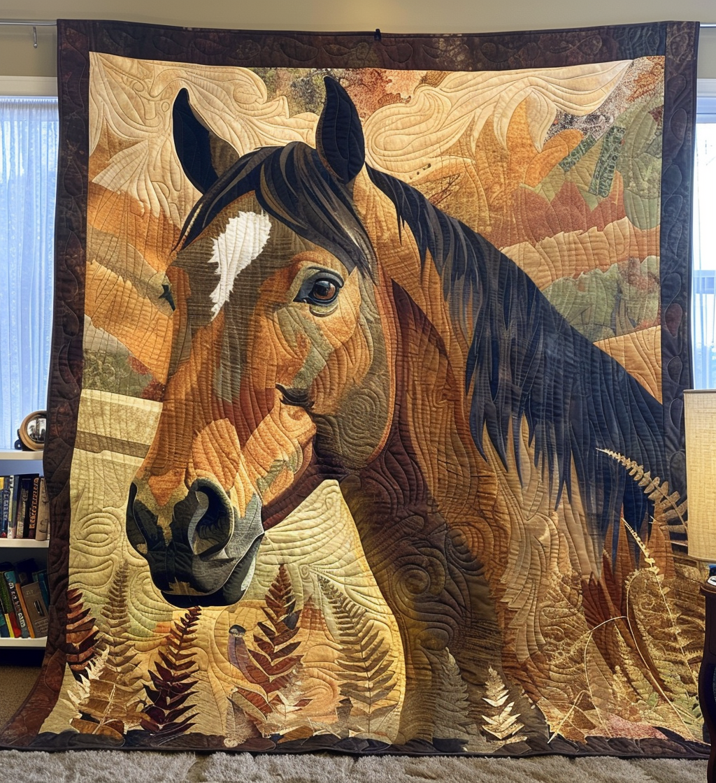 Horse Serenity Quilted Blanket 03acxa010425