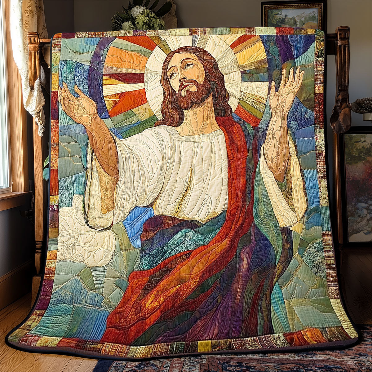 Jesus Of Eternal Light – Quilted Blanket 09acxa140425