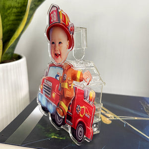 Firefighter Shaking Head Standee - Custom Photo Gifts For Dad Cute Gifts-Homacus