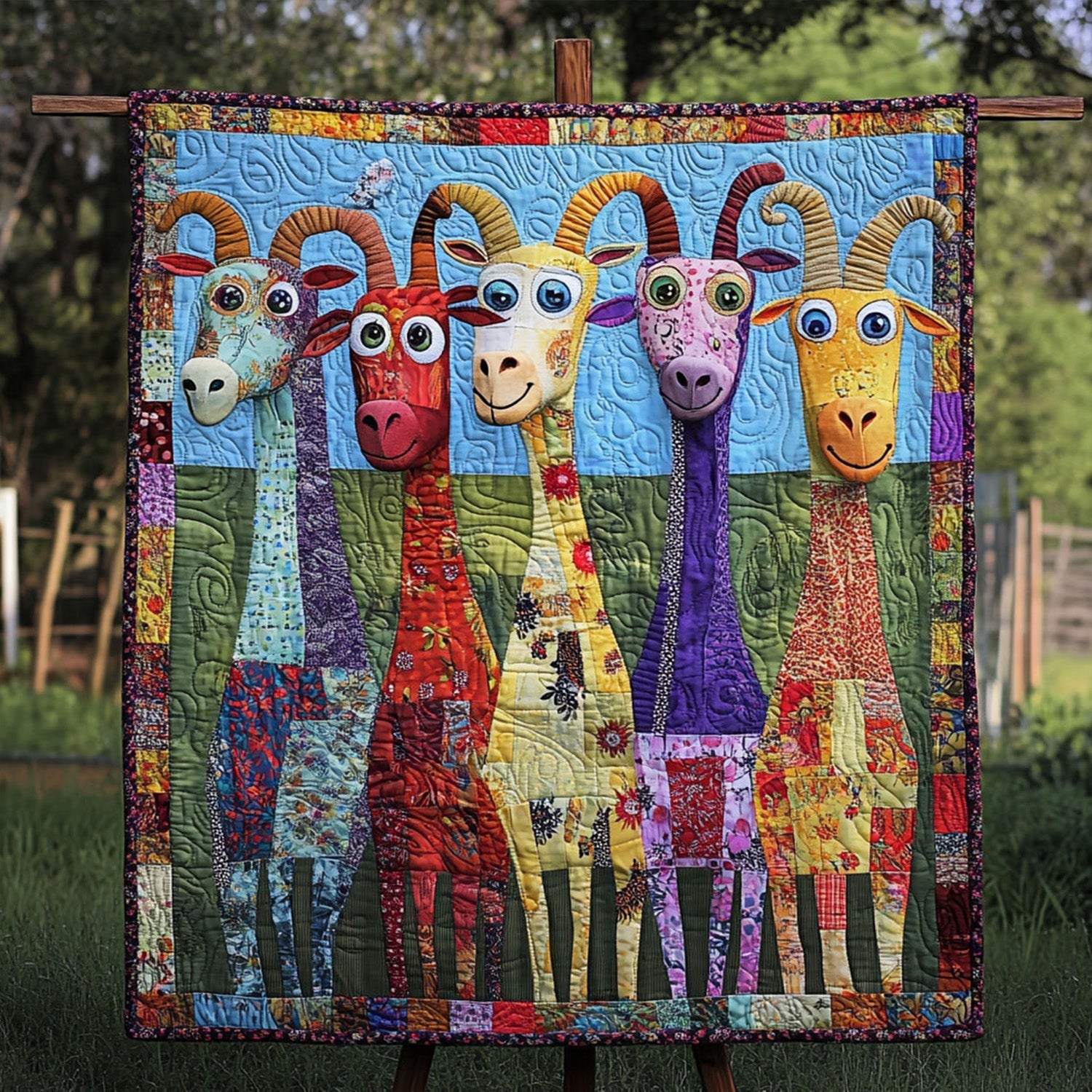 Laughing Livestock Quilted Blanket NCU0PT5265