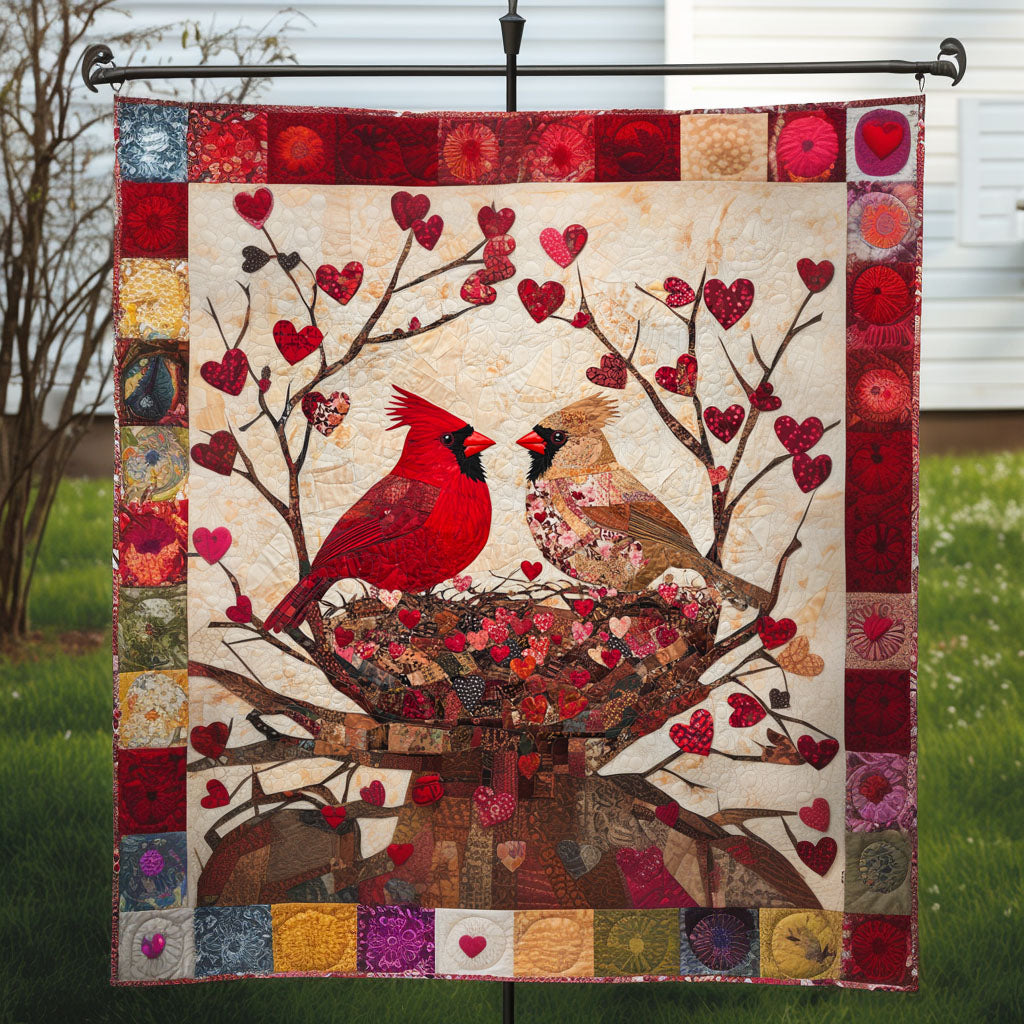 Lovebirds in the Nest Quilted Blanket NCU0NT4965