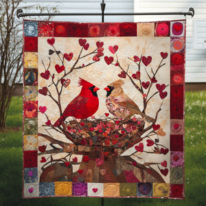 Lovebirds in the Nest Quilted Blanket NCU0NT4965