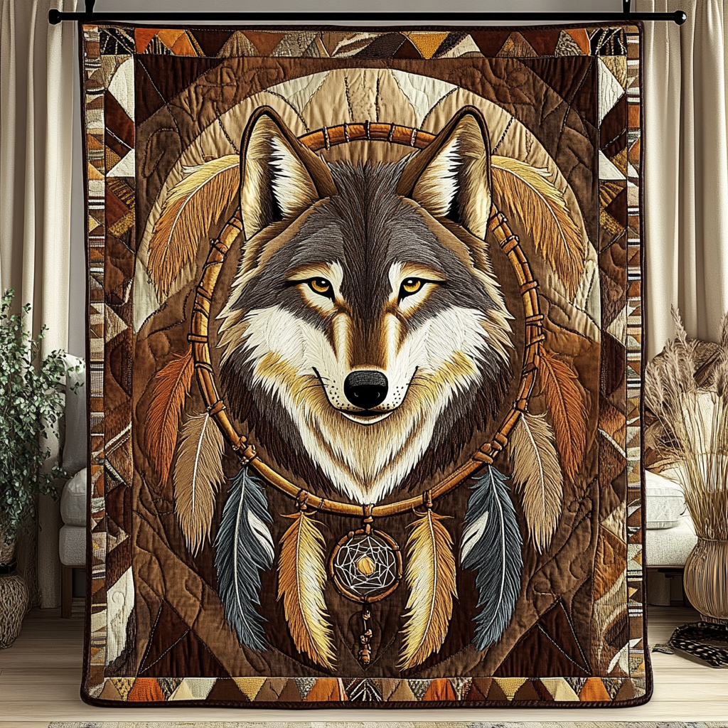 Lunar Howl Quilted Blanket NCU0DK5681