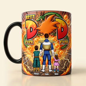 Legend Fighter Dad And Kids Magic Ceramic Coffee Mug - Personalized Gifts For Father's Day Magic Mug 04HUTI120526